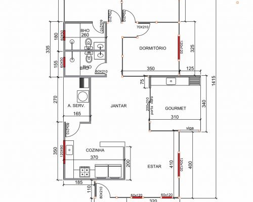 Casa de Madeira – Pedro Canário-ES – 105 m²
